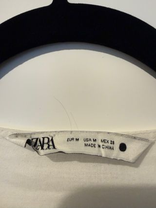 Blusa Zara boho blanca