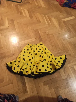 Falda flamenca niña lunares T6