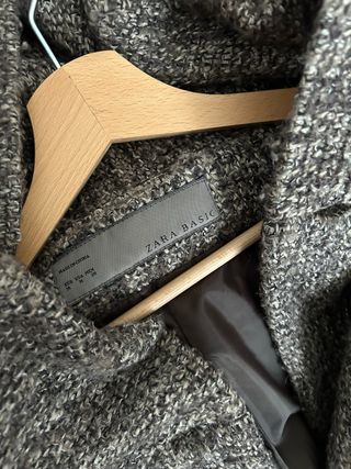 Abrigo Zara Lana Jaspeado Talla M