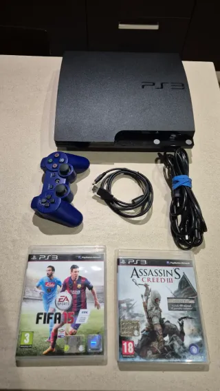 Playstation 3 con controller e giochi
