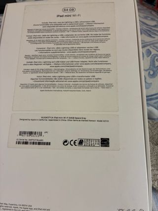 iPad mini 5 64GB (A2133) Space Gray, funda y caja