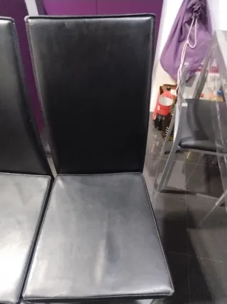 Sillas cocina Negras (Set de 3 +1 de regalo