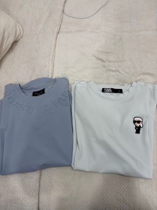 Lote 4 Camisetas Amiri, Karl Lagerfeld