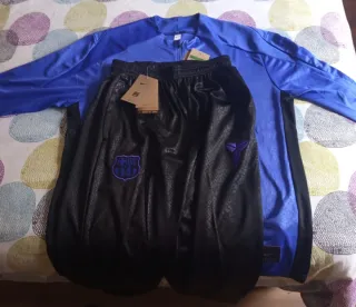 Chándal FC Barcelona Nike Azul y Negro.