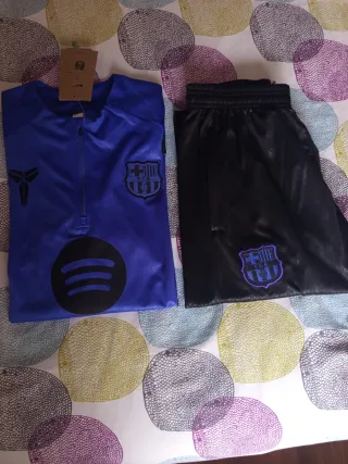 Chándal FC Barcelona Nike Azul y Negro.