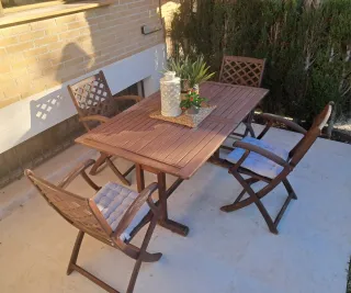 URGE! Comedor terraza Mesa + 4 sillas