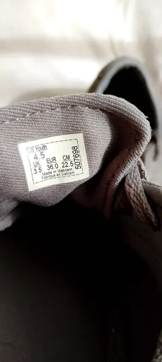 Zapatillas Vans Talla 36 Gris/Blanco