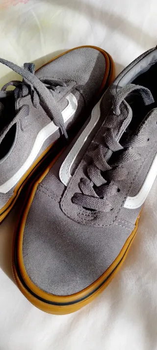 Zapatillas Vans Talla 36 Gris/Blanco