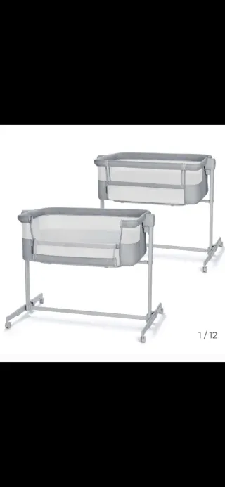 Mini Cuna Colecho Gris