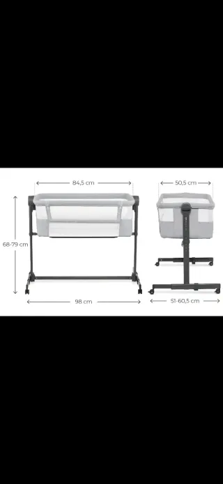 Mini Cuna Colecho Gris