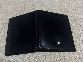 Tarjetero Montblanc Piel Negro 4 Tarjetas
