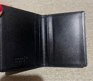 Tarjetero Montblanc Piel Negro 4 Tarjetas