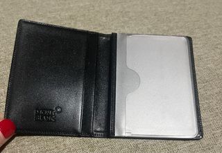 Tarjetero Montblanc Piel Negro 4 Tarjetas