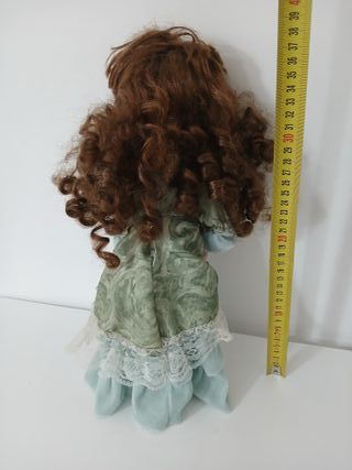 Bambola Ceramica Porcellana 40cm Vintage