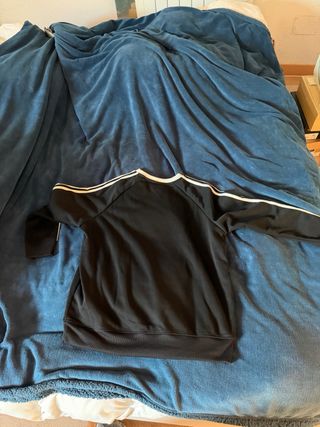 Sudadera Adidas Terciopelo Negra Talla M