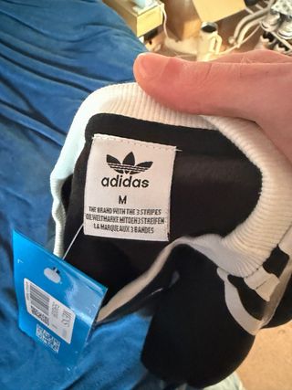 Sudadera Adidas Terciopelo Negra Talla M