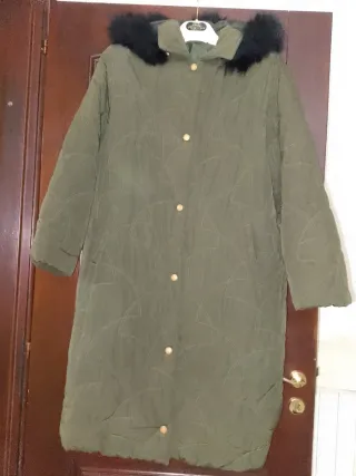 Cappotto donna lungo verde