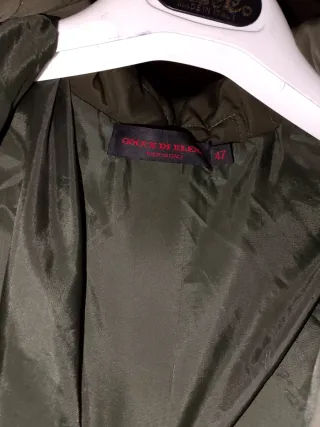 Cappotto donna lungo verde