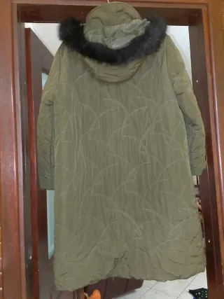 Cappotto donna lungo verde