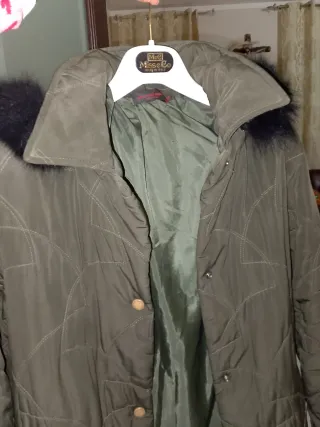 Cappotto donna lungo verde