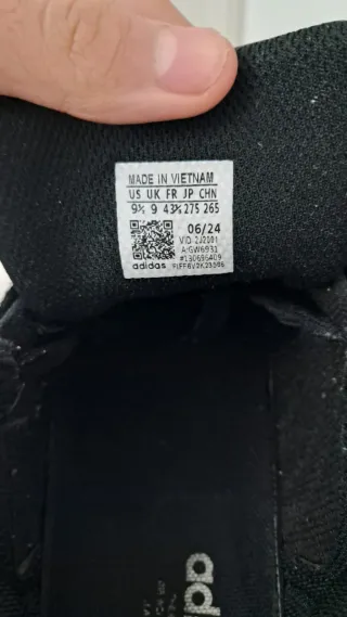 Zapatillas Adidas Superstar Negras Talla 43.5