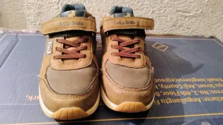 Zapatillas Lois Jeans niño beige/marrón