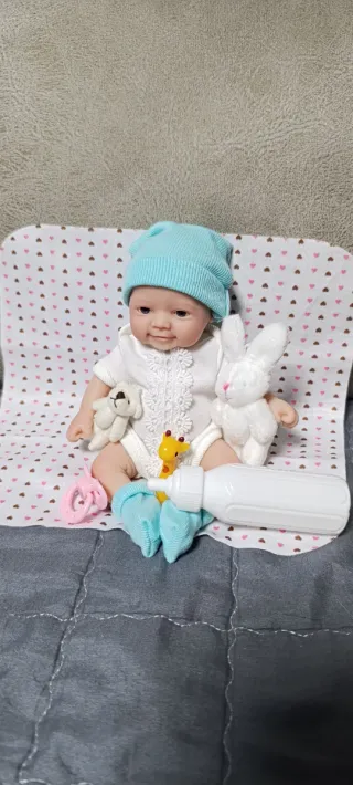 Muñeco Reborn Silicona 20cm Nuevo