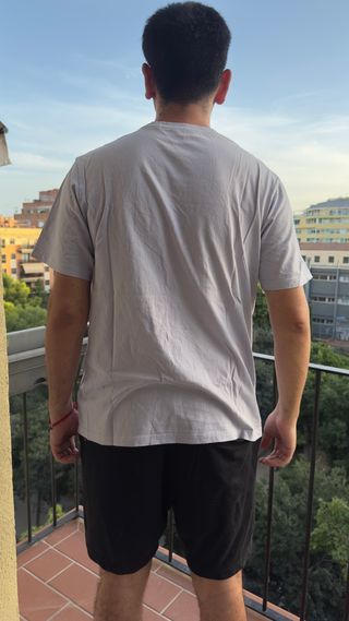 Camiseta Pull&Bear Gris Talla L