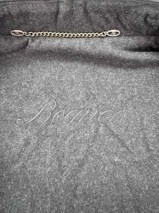 Chaqueta Bogner Lana y Piel Negra