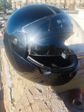 Casco Moto Talla L con Mochila