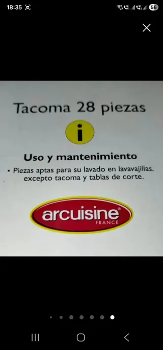 TACOMA 28 Piezas - Arcuisine