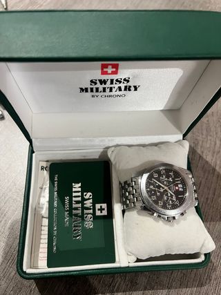 Reloj Swiss Military Chrono Negro/Plateado