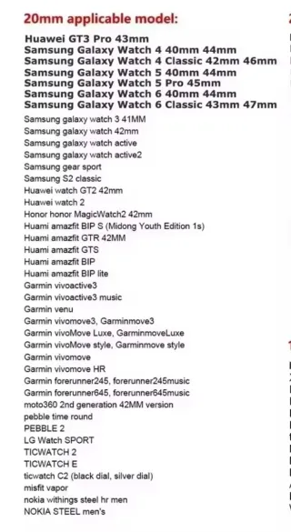 Cinturino Smartwatch Nero o Bianco