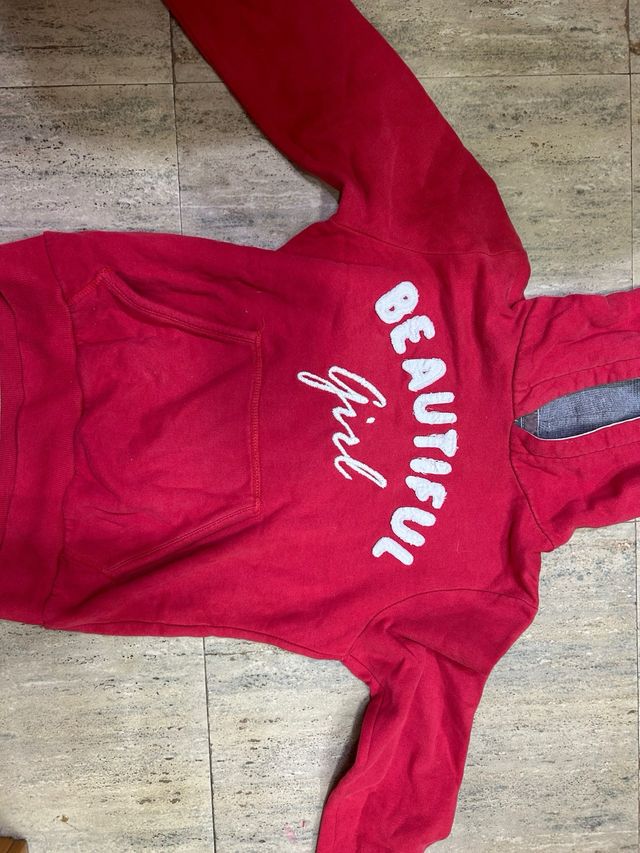 Sudadera Zara Girls Roja Talla 9-10 años