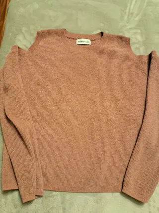 Jersey Brownie Rosa Hombros Descubiertos Talla S