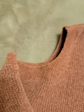 Jersey Brownie Rosa Hombros Descubiertos Talla S