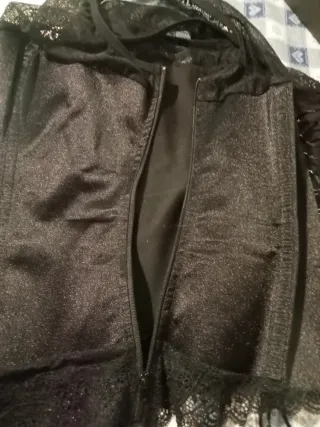 bustier sottogiacca nero pizzo