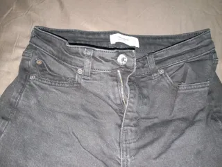 Pantalón vaquero negro Pull&Bear Talla 36