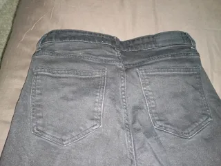 Pantalón vaquero negro Pull&Bear Talla 36