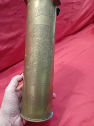 Bossolo WW1 1916 Arte di Trincea Ottone Souvenir