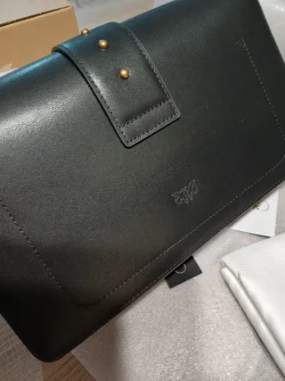 Borsa Pinko Love Bag Classic Nera Oro