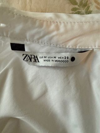 Camisa Zara Nudo Botones Espalda