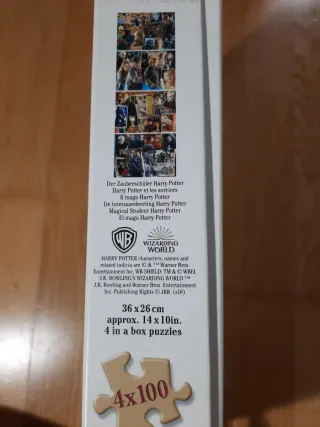 Lote 4 Puzzles Ravensburger Harry Potter