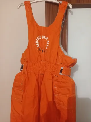 Mono de esquí infantil naranja talla 6 años