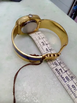 Orologio vintage Pierandre blu e oro