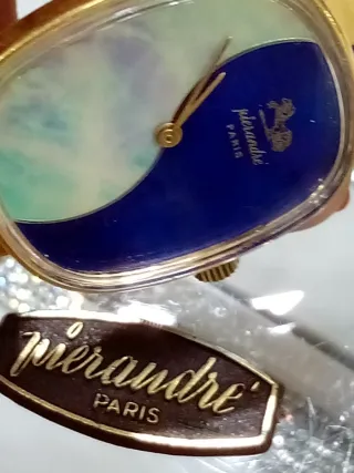 Orologio vintage Pierandre blu e oro
