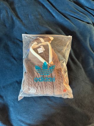 Jersey Adidas Originals punto marrón y azul Talla