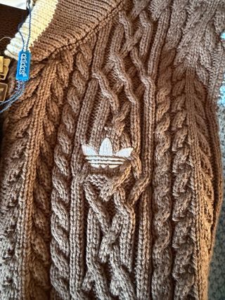 Jersey Adidas Originals punto marrón y azul Talla