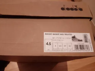 Zapatillas altas Diadora grises y negras