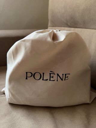 Bolso Polène marrón sin usar, con bolsa de tela.